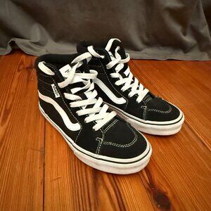 Kids High Top Vans, Black Size 2